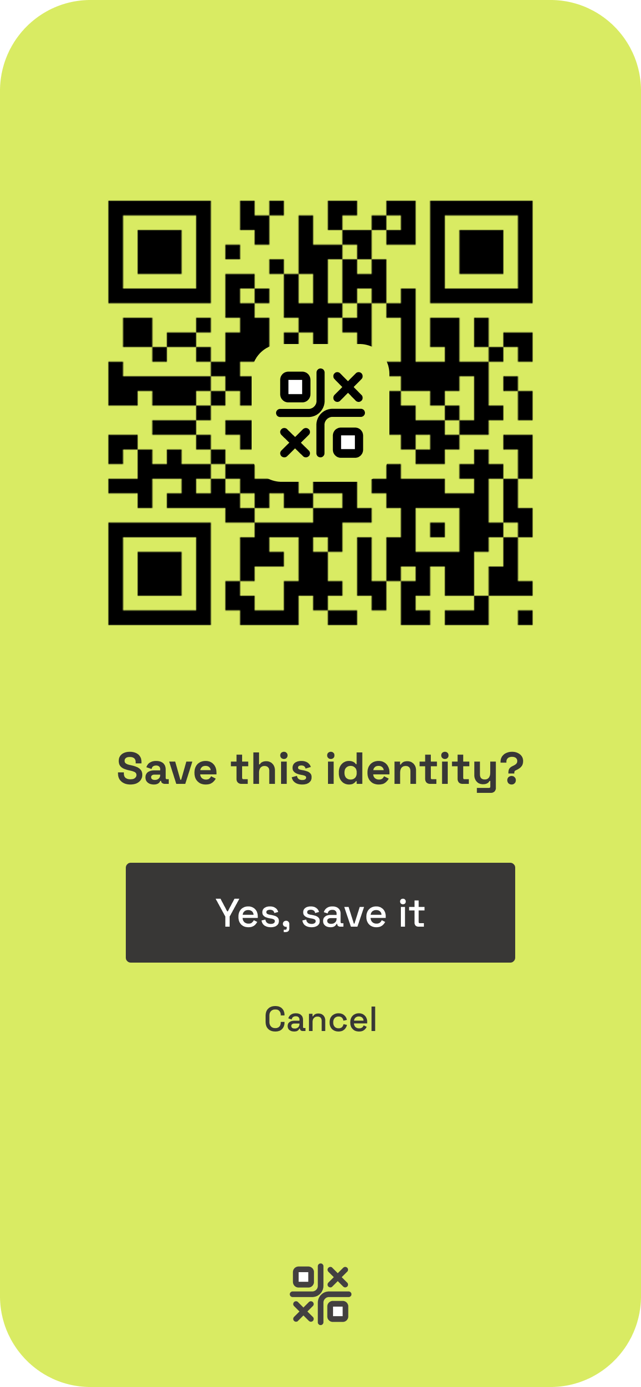 Save identity